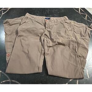 Vintage (90s) Blue Dot Brown Cargo Pants, Size 6